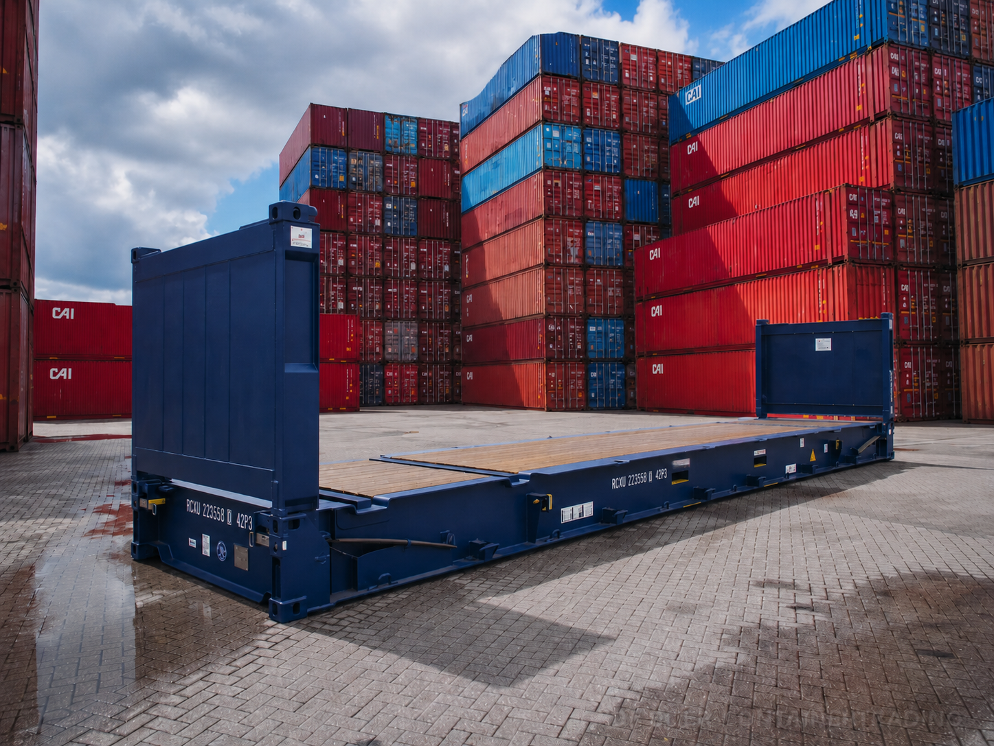 40ft Flat Rack Container